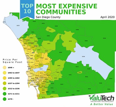 Most Expensive San Diego zip codes