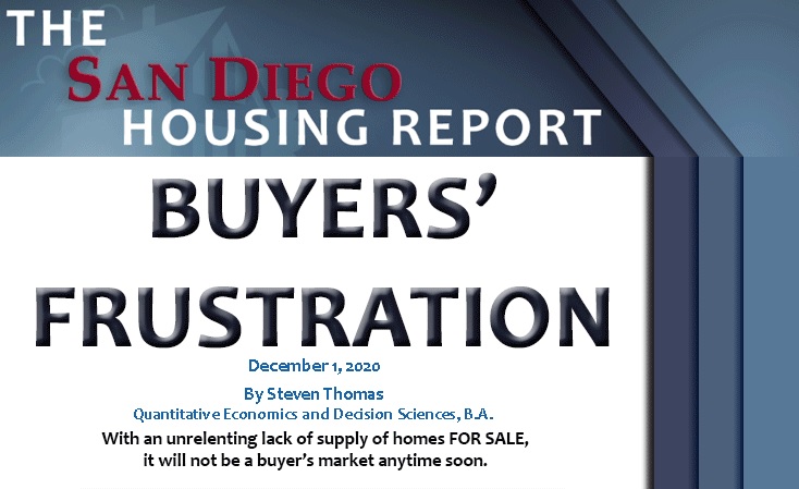 Buyer Frustration with lack of homes, what's NEXT