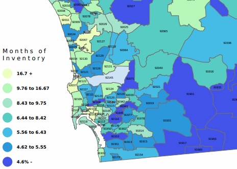 San Diego County lowest inventory December 2019