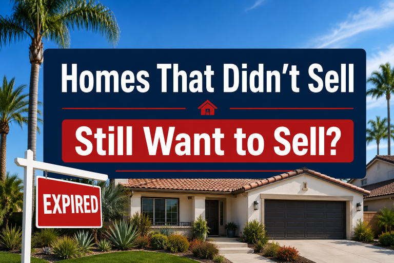 What happens to San Diego homes that did not sell, Opportunity