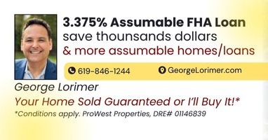 Assumable FHA loans under 3.5 in San Diego 