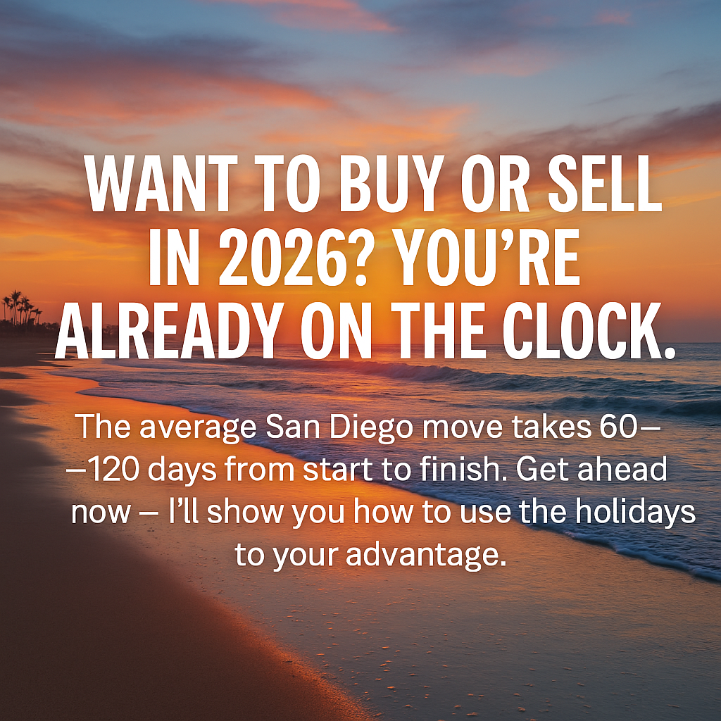Want to Buy or Sell in 2026? You Are Already on the Clock