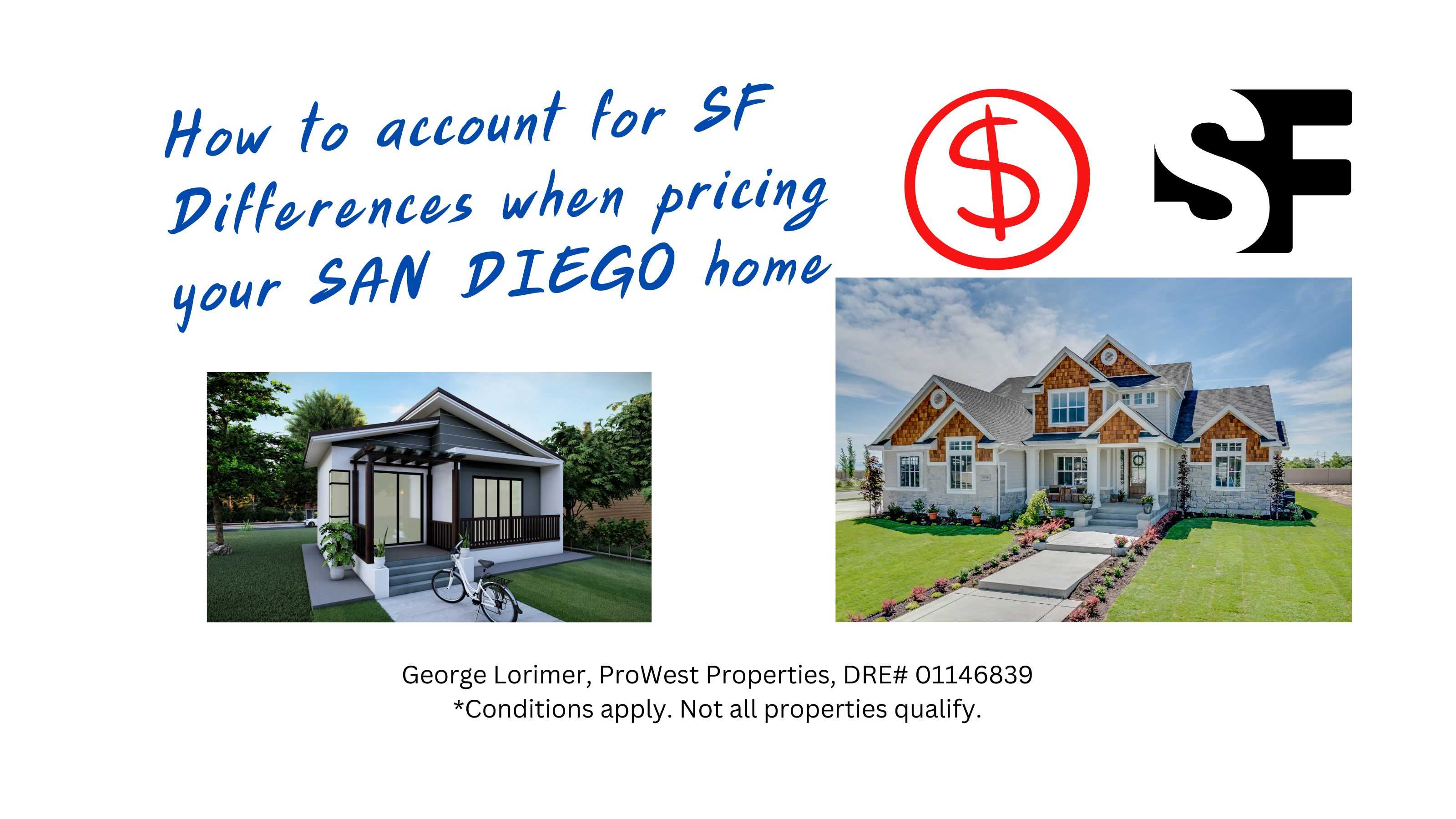 SF differences effect San Diego home prices