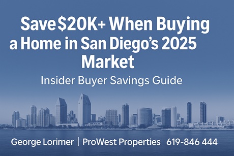 How to Save $20,000 or more When Buying a San Diego Home