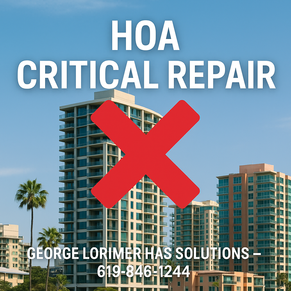 HOA Critical Repairs: Why They are Killing Condo Sales in San Diego
