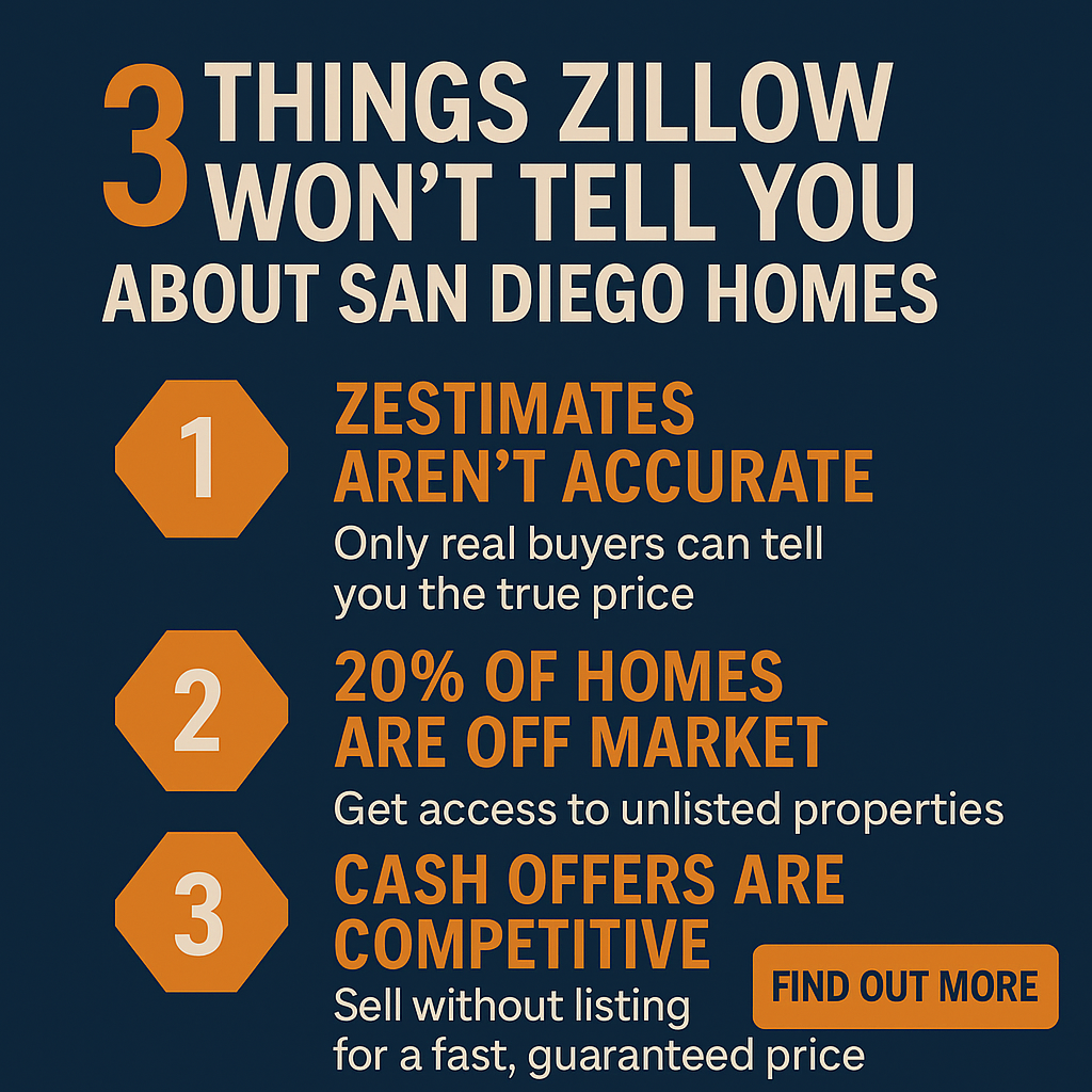 Three Things That Zillow Does not Offer San Diego home buyers and sellers