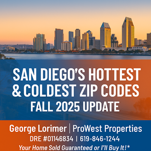 San Diego Hot and Cold ZIP Codes Right Now